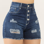 SHORT TIRO ALTO, CUATRO BOTONES RUEDO REF: 5006