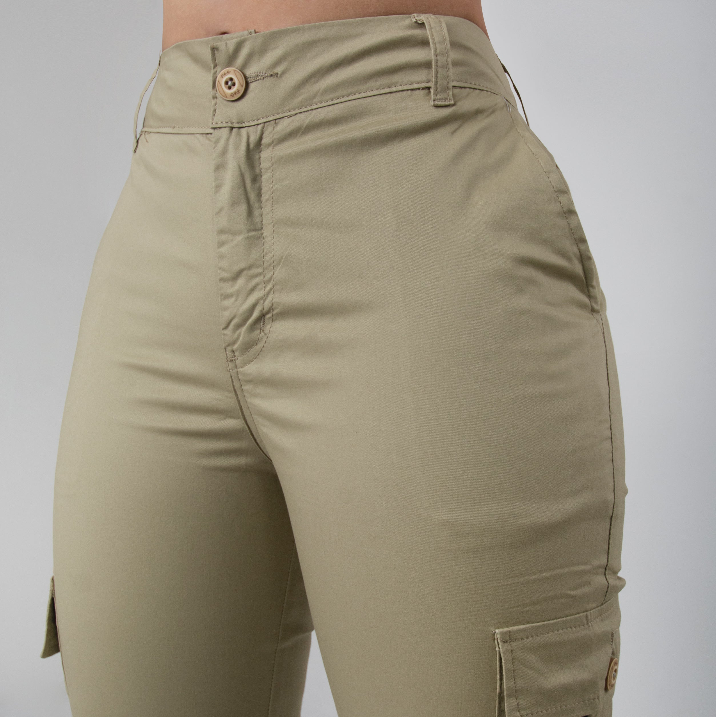 NUEVO PANTALON TENDENCIA CARGO EN DRIL  REF:6702