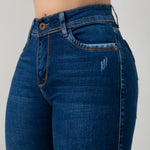 JEAN SKINNY, CORTE EN BOTA FLECADA REF: 5542