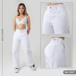 JEANS CULOTTE, CON RIBETES EN LA PARTE DELANTERA REF:5543