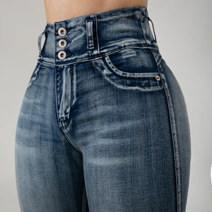 JEAN SKINNY, TIRO ALTO TRES BOTONES REF:5512