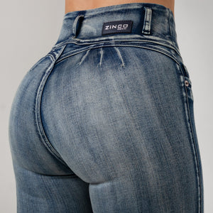 JEAN SKINNY, TIRO ALTO TRES BOTONES REF:5512