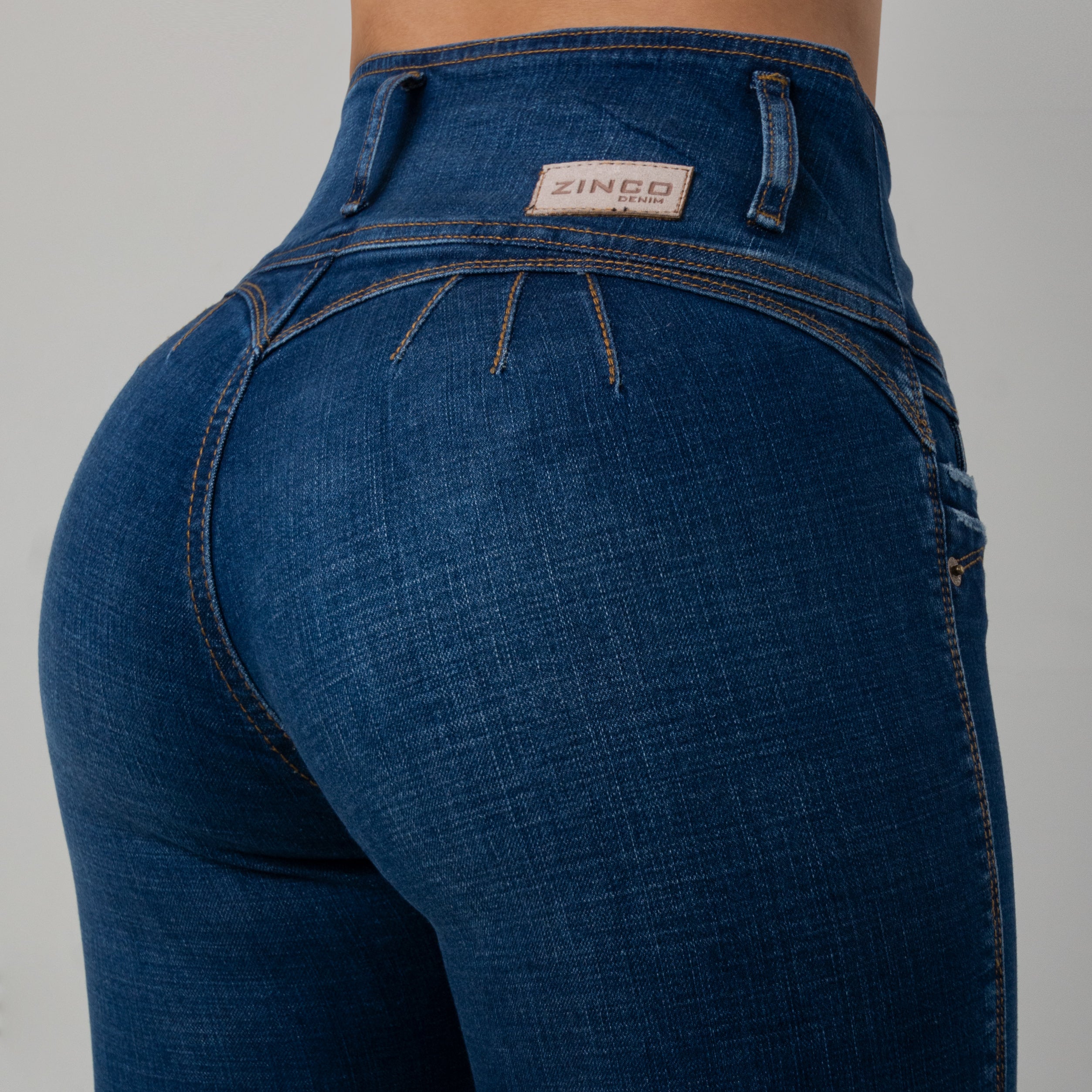 NUEVO JEANS PRETINA ALTA, CONTROL ABDOMEN LEVANTA COLA  REF-J5516