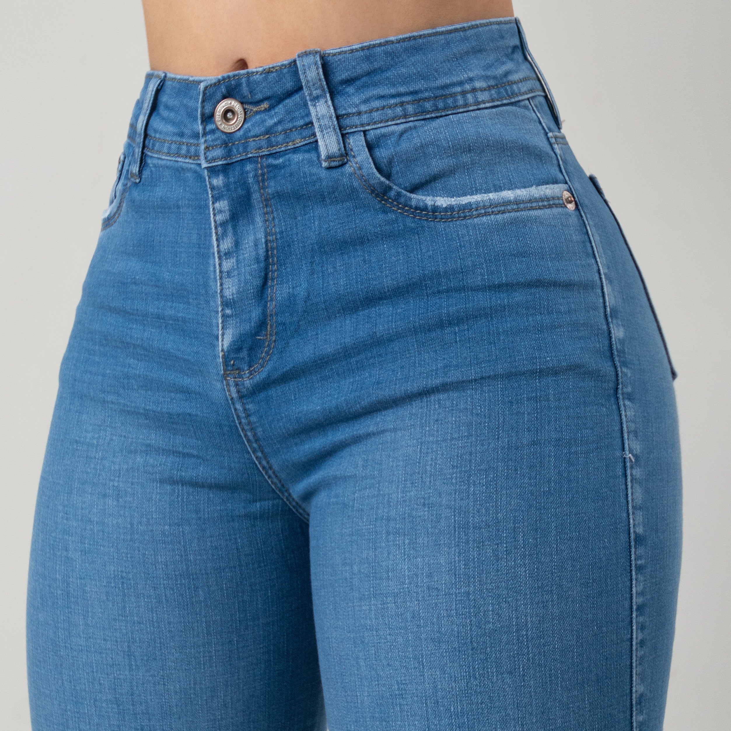 NUEVO MOM FLARE JEANS STRECH REF:5529