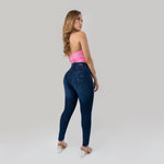 JEANS SKINNY CONTROL ABDOMEN, CON PINZAS LEVANTA COLA REF:5531