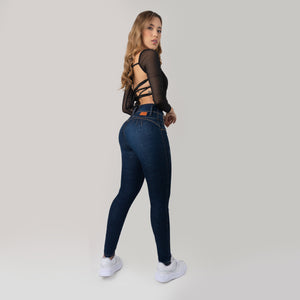 NUEVO JEANS SKINNY, PRETINA ALTA CON DOBLE SISTEMA LEVANTACOLA REF:J5536