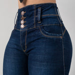 NUEVO JEANS SKINNY, PRETINA ALTA CON DOBLE SISTEMA LEVANTACOLA REF:J5536