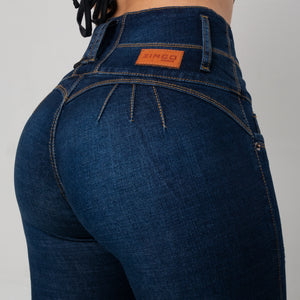 NUEVO JEANS SKINNY, PRETINA ALTA CON DOBLE SISTEMA LEVANTACOLA REF:J5536