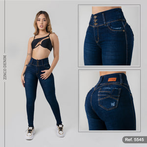 JEAN SKINNY, PRETINA ALTA, CON BOLSILLOS FUNCIONALES STRECH REF:J5545