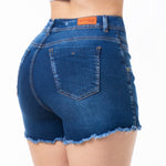 NUEVA FALDA SHORT STRECH,  TIRO ALTO DISEÑO DELANTERO REF:FS5104