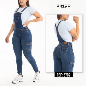 BRAGA PANTALON TENDENCIA CARGO TEJIDO DE ALTA CALIDAD Zinco Denim